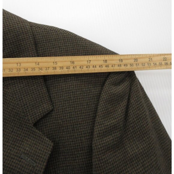 VINTAGE Evan Picone Sport Coat 42 Herringbone Blazer Wool Jacket * - Picture 8 of 16